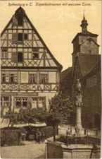 CPA AK Rothenburg- Kapellenbrunnen mit Weissem Turm GERMANY (1075441)