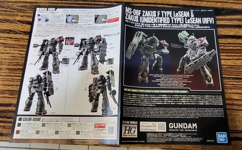 Bandai GUNDAM HG 1/144 ZAKU II F TYPE & ZAKU II (UNIDENTIFIED TYPE) LeSEAN (RFV) - Photo 11/14