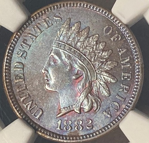 1882 NGC MS64 BN Indian Head Cent 1c - Bild 3 von 4