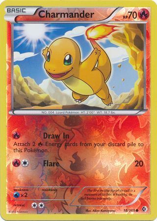 Pokemon TCG Boundaries Crossed - Charmander 18/149 (Reverse Holo)