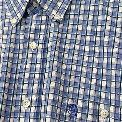 ~ Wrangler XL George Strait Cowboy Cut Collection Button-Down Shirt Blue Plaid - Picture 4 of 14