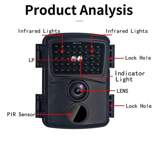 Mini Hunting Camera Sport Cam Wireless 1080P HD Infrared Trail Night Day Outdoor - Picture 4 of 11