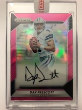 Dak Prescott PINK Refractor Auto 2016 Panini Prizm Football Autograph W/ Holo!