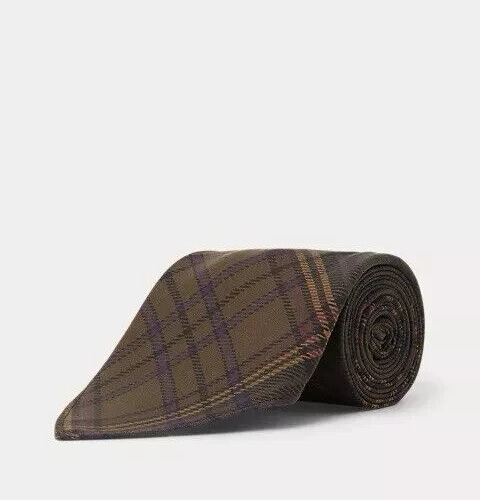 RRL Ralph Lauren Made in Italy Handmade Plaid Silk Tie - Picture 2 of 2