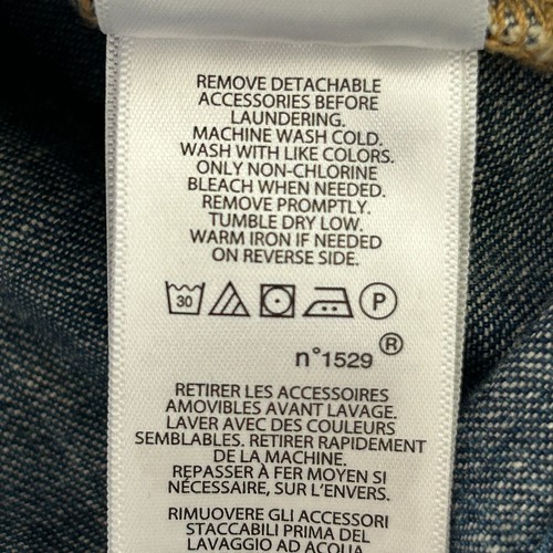 Polo Ralph Lauren abito denim taglia 6 blu stringato manica corta tasche zip Y2K - Foto 7 di 12
