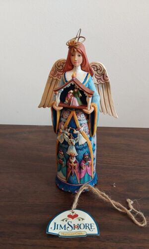 JIM SHORE HEARTWOOD CREEK BLESSED BE THE NATIVITY CHRISTMAS ANGEL #4026437 7.75" - 第 1/7 張圖片