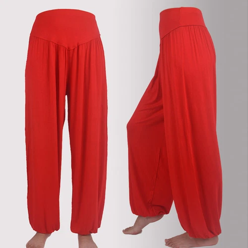 Women Elastic Loose Modal Cotton Soft Yoga Sports Dance Harem Pants Trousers - Picture 14 of 57