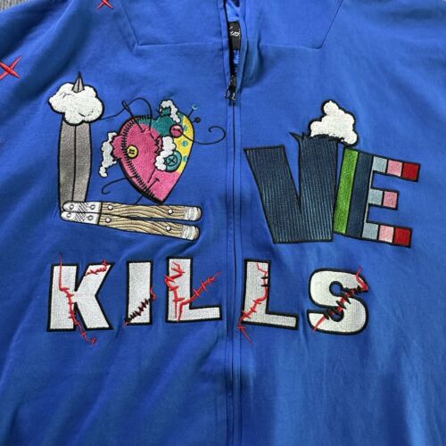 Frost Original Urban Wear Love Kills Blue Hoodie Mens 6XB Marqeis Jovan NWT LA