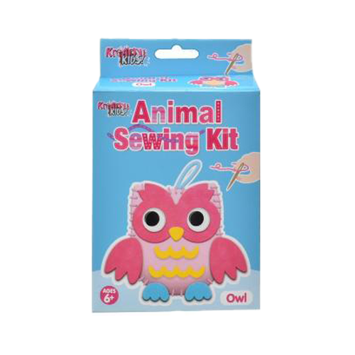 Children Animal Sewing Kit - Unicorn Monkey Dog Elephant Hippo Owl - Age 6+ - Picture 7 of 7