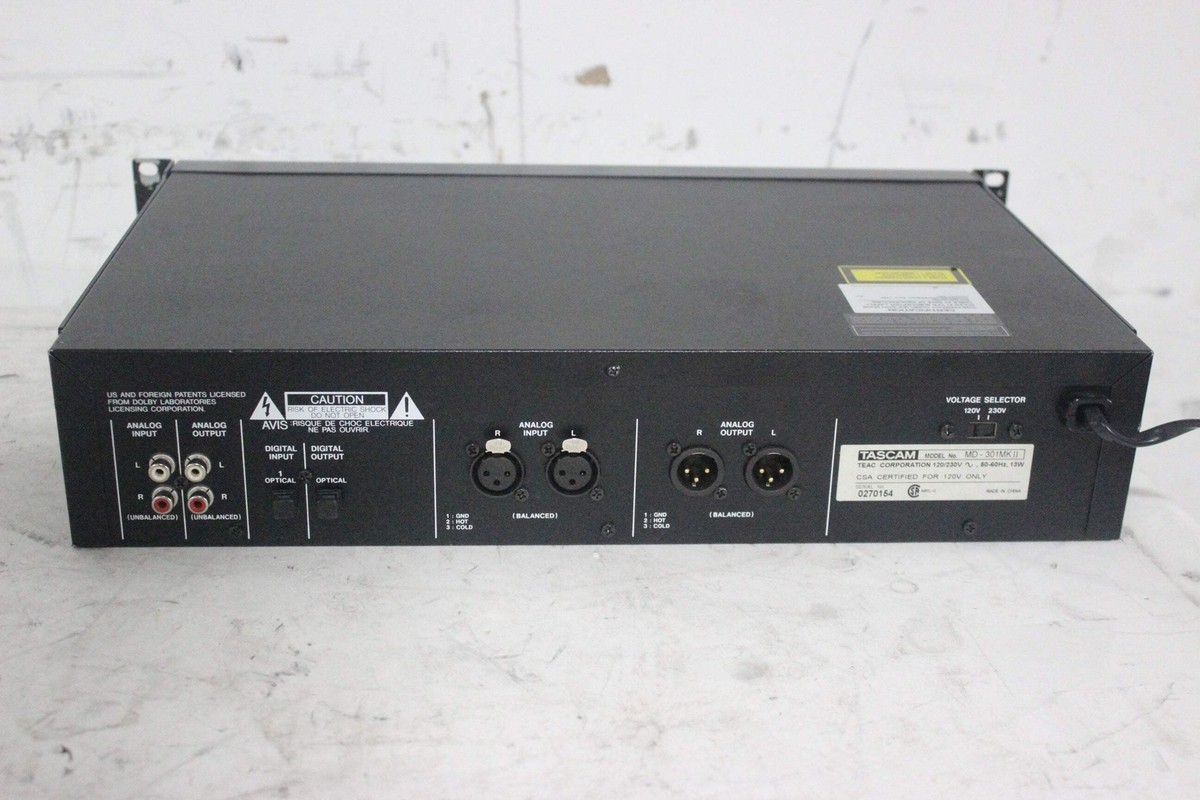 Tascam MD-301 MKII MD Recorder Mini Disc Desk | eBay