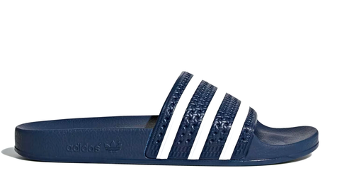 RARE! NEW ADIDAS ORIGINALS MEN'S ADILETTE TREFOIL SLIDES ~SIZE 13 #280222 BLUE - Picture 6 of 9
