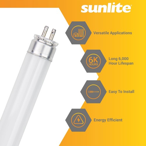 05060 F8T5/CW T5 Linear Fluorescent Lamp 8 Watts, 350 Lumens 4100K Cool White - Picture 3 of 5