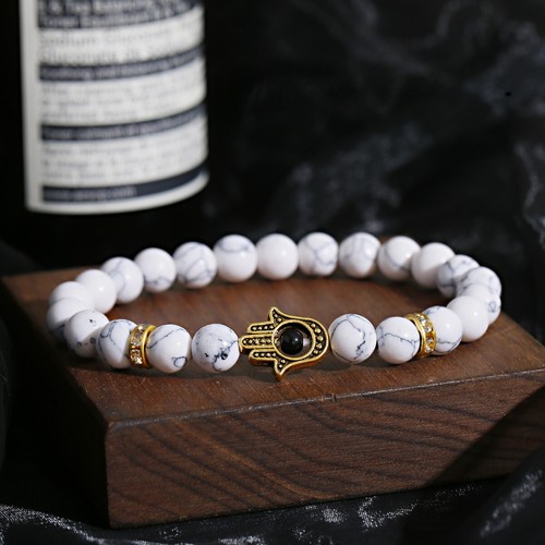 8mm Natural Round Gemstone Bead Handmade Beads Men Women Bracelets Jewelry - Picture 455 of 461