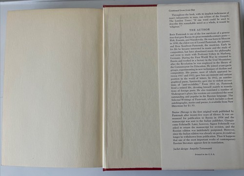 Doktor Schiwago von Boris Pasternak 1958 Nov. Edition - Bild 13 von 22