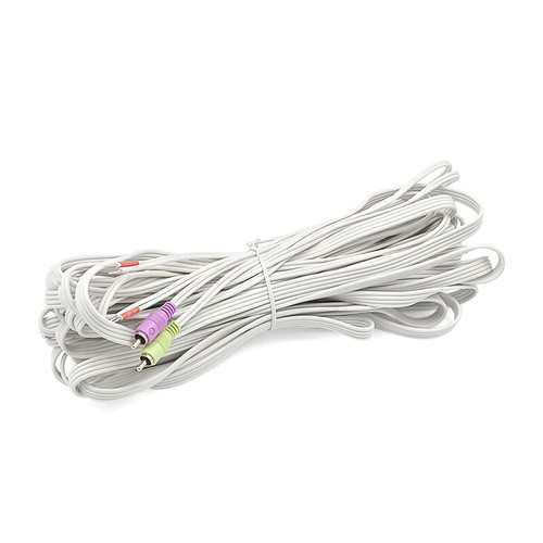 294520-1201 Dual RCA to Dual Bare Wire Speaker Cable - White 50ft /15 Meters - Picture 3 of 3
