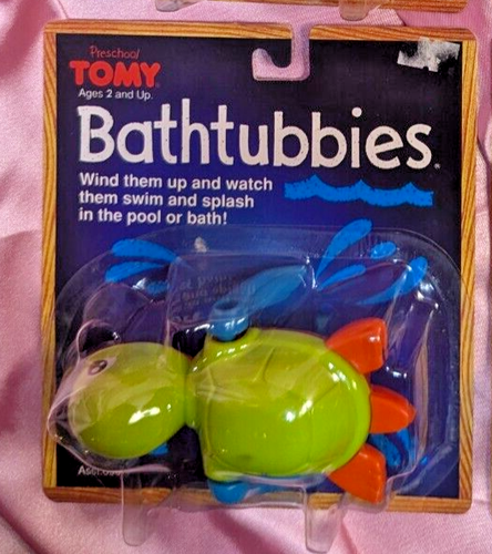 Tomy Wind-Up BATHTUBBIES TOMMY TURTLE 6507 Water Bath Pool Toy *Unused NRFP NEW - Picture 8 of 8