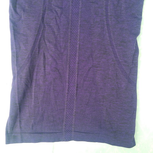 Lululemon Swiftly Tech Short Sleeve Shirt - Dark Court Purple / Black - Size 4 - Picture 6 of 8