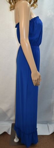 Vestido Azul Maxi Sin Tirantes Talla Pequeña 4-6 - Imagen 4 de 7