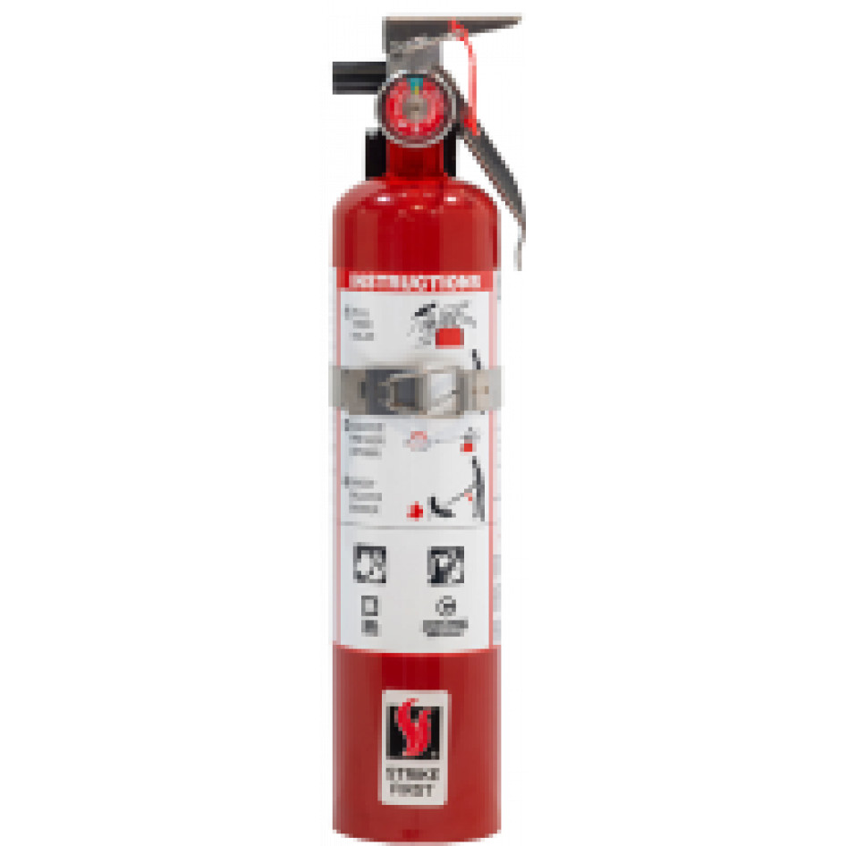 2.5 lb Fire Extinguisher ABC Dry Chemical DOT Vehicle Marine Bracket w