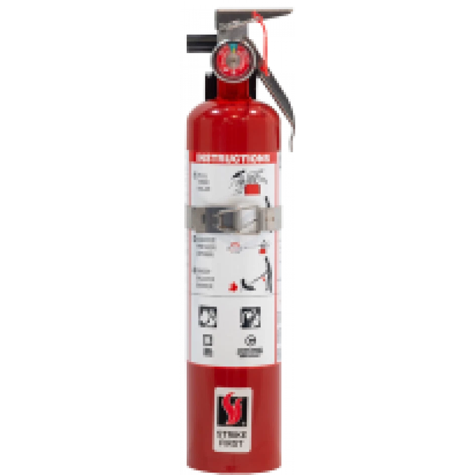 Extintor de incêndio ABC produto químico seco suporte marinho veículo DOT de 2,5 lb com etiqueta 2025 - Imagem 2 de 4