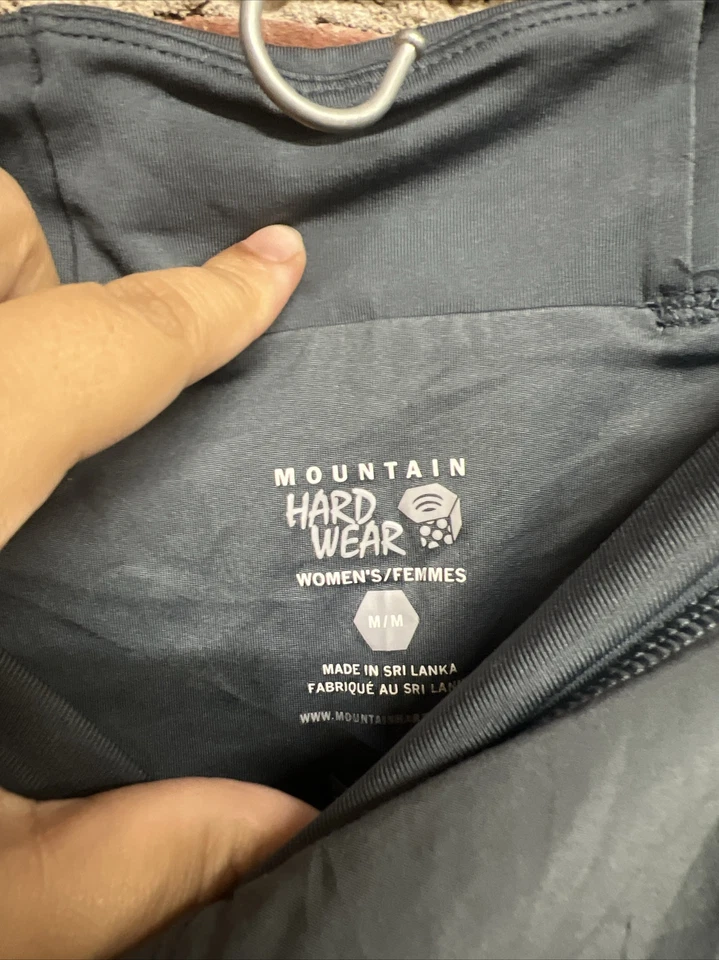 Pantalones cortos Mountain Hardwear para mujer talla M gris azul Foto 2 de 3