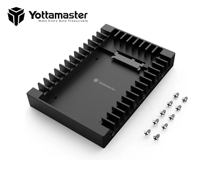 Yottamaster 2,5" SSD auf 3,5" Zoll SATA Interner Festplatten HDD Adapter Caddy