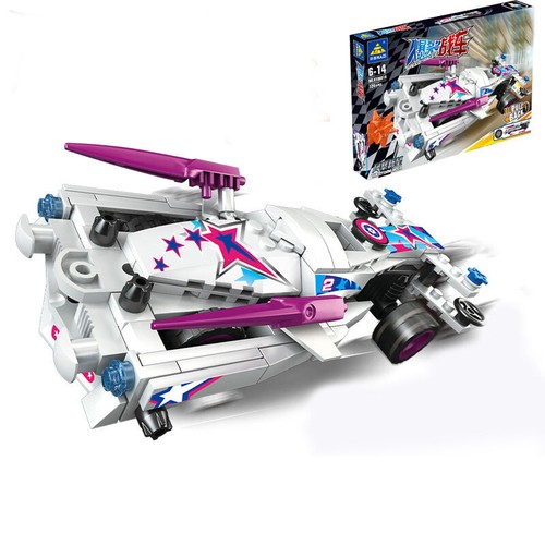 Juego de ladrillos de construcción de coches de carreras robot dinosaurio bloques de construcción juego de juguetes - Imagen 6 de 20