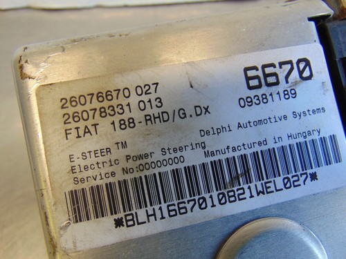 Fiat Punto Steering column mk2 99-06 Motor module Electric power 26076670 PAS - Picture 7 of 7
