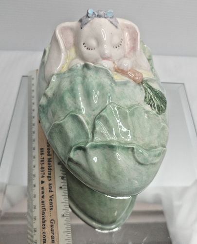 Ostern Hühnerei Schmuckkästchen Hase schläft in einem Kohlbett isst eine Karotte... - Bild 18 von 20