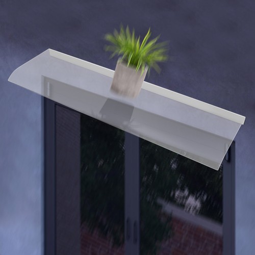 PC Front Door Window Awning Canopy Sun Shade Rain Cover UV Protect Patio Canopy - Picture 10 of 21