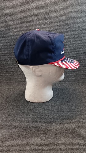 Vintage Exxon Gas Öl Raffinerie Bohrungen blau USA Flagge Strapback Mütze Kappe neu aus altem Lagerbestand - Bild 5 von 10