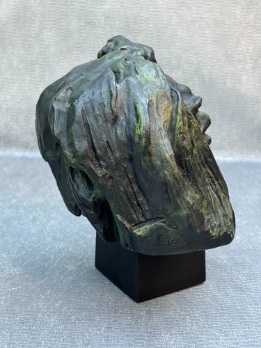 After Auguste Rodin Head of Balzac Bronze Look Brutalist Sculpture Rudier Paris - Picture 12 of 16