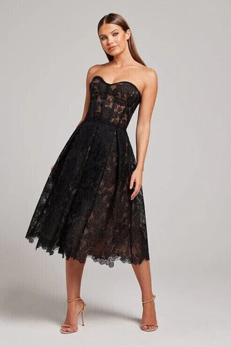 Nadine Merabi Olivia Dress UK 8 New S Flower Floral Black BNWT New & Tagged - Picture 20 of 24