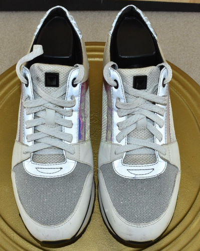 Michael Kors Billie Trainer Women's Shoes Size 9 M Leather OpWhite Multi Sneaker - Picture 5 of 15