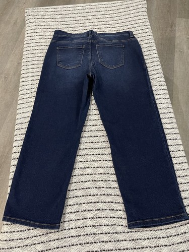 Maternity Tome & Tru Jeans MEDIUM (8-10) Straight Legs Dark Wash NEW MSRP $24.99 - Picture 6 of 12