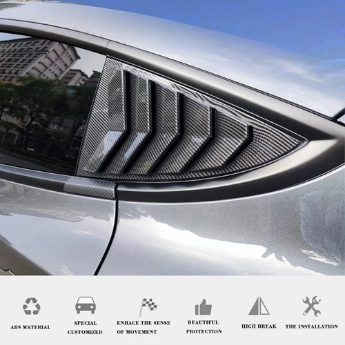 Fit Tesla Model Y 2020-2026 Rear Side Window Louvers Cover Shades Blinds - Picture 8 of 11