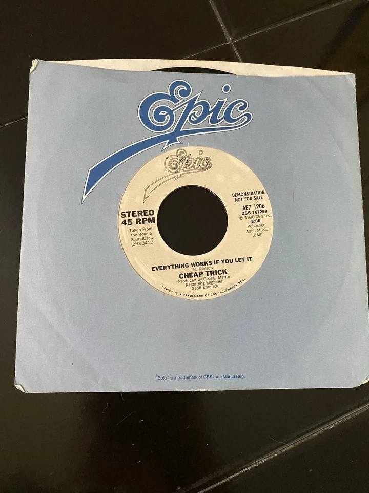 ДЕШЕВЫЙ ТРЮК нашли все части 10» виниловая пластинка альбом EP с 45 об/мин 7» Epic 1980 - Изображение 3 из 4