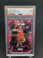 2023 PANINI PRIZM PINK ICE #150 AMEN THOMPSON PSA 9