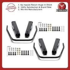 Universal Dual Lock Design Car Racing Seat Base Slider Rail Bracket Bucket Black