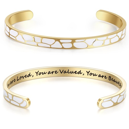 Gifts for Teen Daughter Inspirational Bracelet for Women Mom Sister Cuff 16 Year - Picture 1 of 6