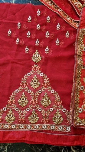 Nagelneuer 4-teiliger Designer Salwar Kameez Anzug mit bestickter Taille Jacke... - Bild 13 von 13