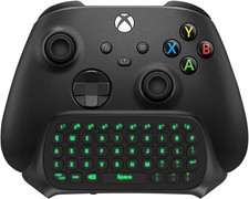 Green Backlight Wireless Chatpad Keyboard for Xbox One  Series X/S, Mini Size