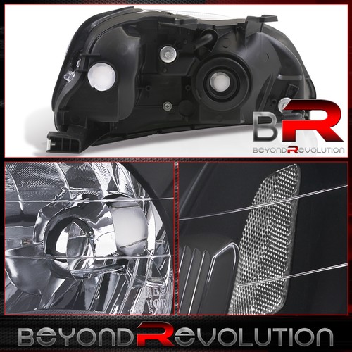 For 1999-2000 Honda Civic Black Housing Clear Corner Turn Signal Headlight LH+RH - Bild 3 von 3