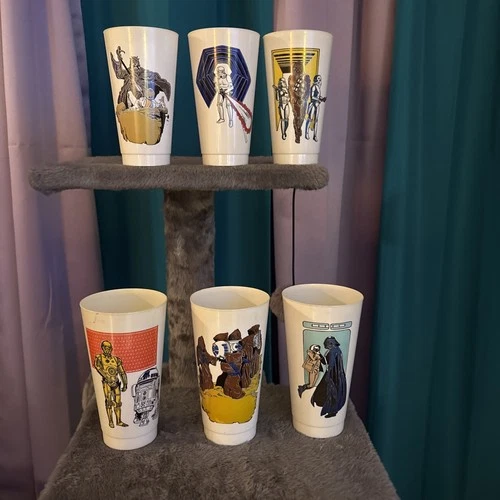 1977 Star Wars Coca-Cola Koolee Vintage Plastic Cups Sold At Magic Market ￼