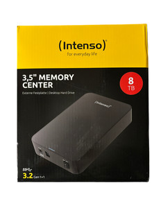 Intenso Memory Center 8TB 3,5 Zoll Tragbare Externe Festplatte - Schwarz (6031516)