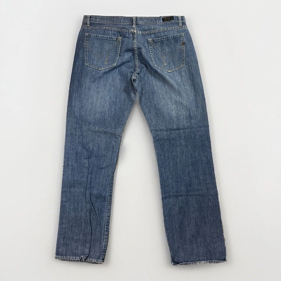 Citizens Of Humanity Sid Straight Leg Button Fly 604 Jeans Mens 40x34 Blue Denim - Image 2 of 4