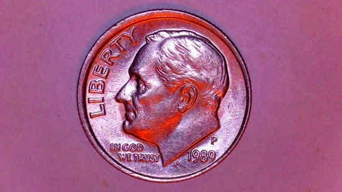 1989-P Roosevelt Dime — photo from another recent sale