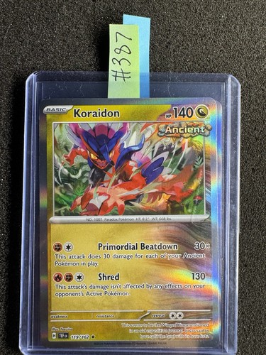 Koraidon Reverse Holo Ancient Rare - 119/162 - Temporal Forces Pokemon 2024 NM - Picture 3 of 3