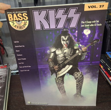 KISS Large Songbook Tablature with CD BASS Guitar Learn Play Chords Riffs