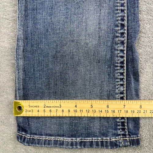 Grace in LA Embroidered Bootcut Jeans Cross Pockets Dark Wash Girls Size 16 - Picture 10 of 11